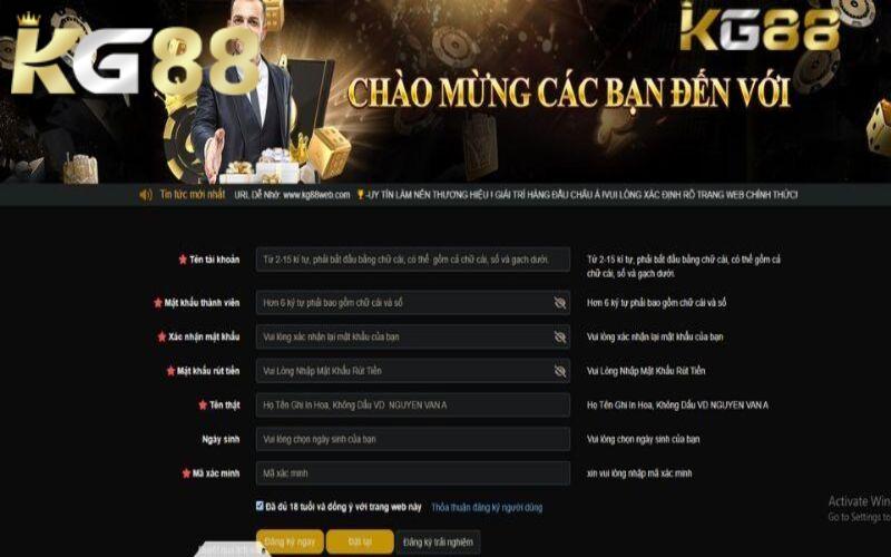 Tổng hợp lưu ý cần nhớ khi tạo tài khoản KG88